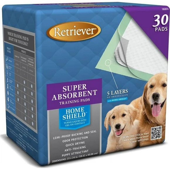 Retriever Super Absorbent Pet Dog Puppy Training Pads - Picture 1 of 4